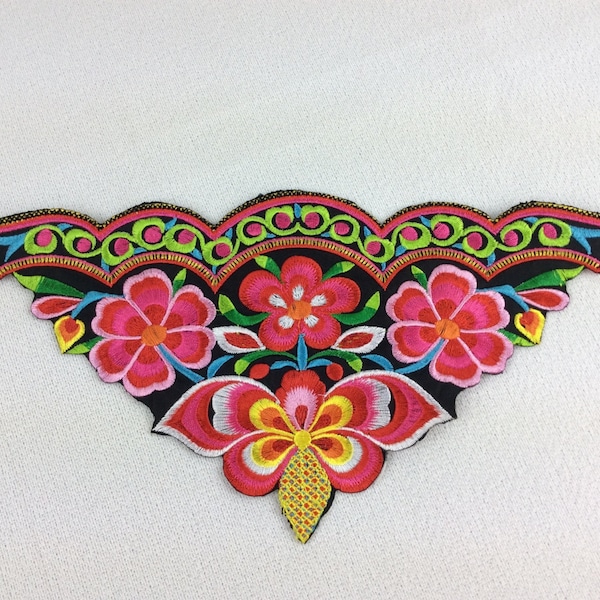 Triangle Chinese embroidery decals