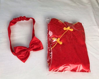 Baby Girl Chinese Dress With Headband