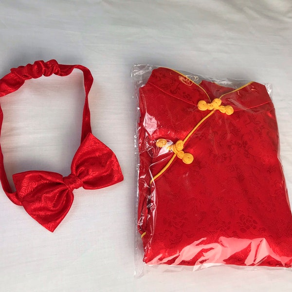 Baby Girl Chinese Dress With Headband