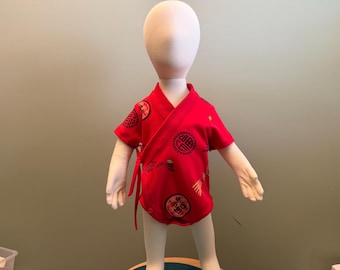 Baby Girl , Boy Chinese Style Jumpsuit