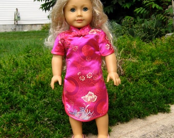 18" Doll Chinese Dress Short Sleeve