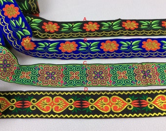 Chinese Ethnic Lace embroidery webbing ( 2 inches wide )