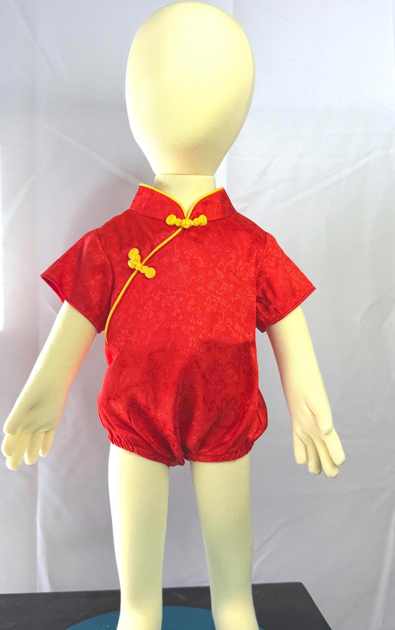 Baby girl's Chinese Qipao Style Jumpsuit