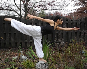 White Kung-fu Pants ( Cotton )