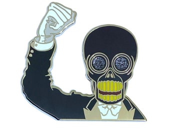 The RESIDENTS Mr. SKULL unofficial tribute enamel pin badge