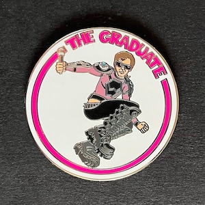 Max Maxwell SAHB The Graduate hard-enamel pin badge Profits to Charity image 1