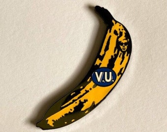 VELVET UNDERGROUND - Insignia de pasador de metal de esmalte duro no oficial de BANANA