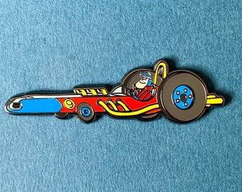 PETER PERFECT in The Turbo Terrific, Wacky Races unofficial tribute hard enamel pin badge