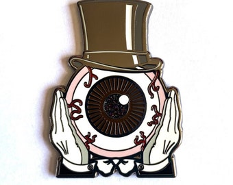 Mr. Brown Eye - Insignia de pin de esmalte duro no oficial de Residents XL