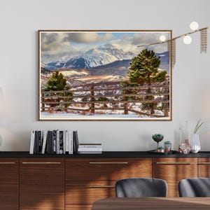San Juan Mountains Winter Landscape Art: Mount Sneffels, Colorado