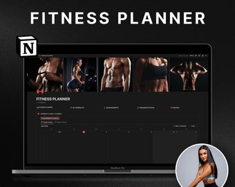 Notion Fitness Planner, Notion Template, Notion Weight Loss Planner, Workout Planner, Notion Meal Planner, Weight Tracker, Nutrition Planner