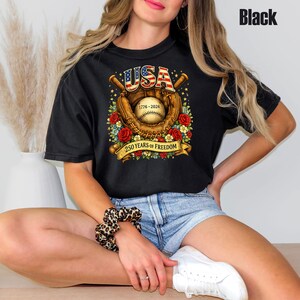 Comfort Colors® 1776-2026 Shirt, 250 Years of Freedom T-Shirt, America 250th Anniversary Shirt, Patriotic Tee, Independence Day Shirt zdjęcie 4