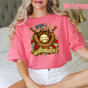 Comfort Colors® 1776-2026 Shirt, 250 Years of Freedom T-Shirt, America 250th Anniversary Shirt, Patriotic Tee, Independence Day Shirt zdjęcie 7