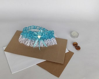 Something Blue Lace Wedding Garter for Bride
