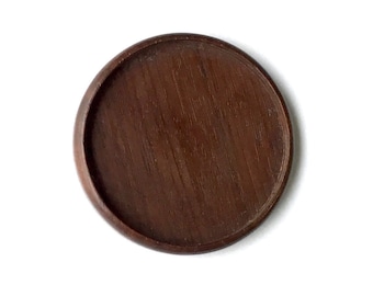 Fine finished NO laser hardwood bezel setting - Walnut - 60 mm cavity - (Z603c-W)
