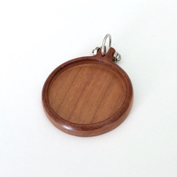 NEW Bezel-Hoop Hybrid - Hardwood - Round 33 mm cavity