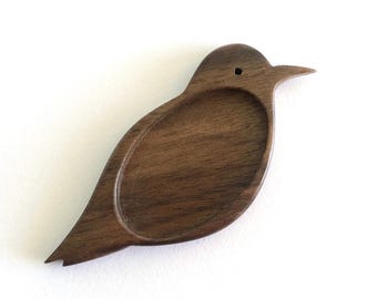 MADE-TO-ORDER - Bird Bezel Tray Setting - Hardwood - Oval cavity 25 x 40 mm