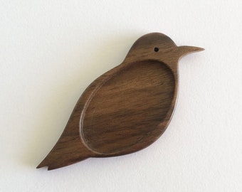 MADE-TO-ORDER - Bird Bezel Tray Setting - Hardwood - Oval cavity 25 x 40 mm