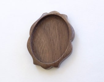 Bisel de madera noble con acabado fino de diseño original - Madera dura - Cavidad de 30 x 40 mm - (D31)