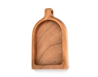 Arch pendant blank setting - Hardwood - 40 x 32 mm cavity