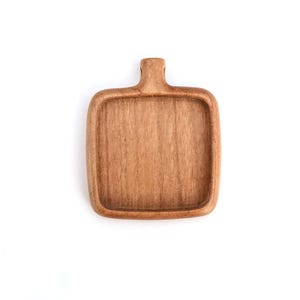 Pendant base bezel - Hardwood - Square cavity 33 mm side