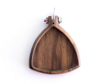 NEW Bezel-Hoop Hybrid - Hardwood: walnut - Triangular cavity 35 mm side