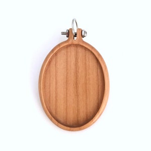 NEW Bezel-Hoop Hybrid - Hardwood - Large oval - 42 x 55 mm cavity