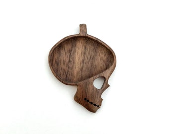 Skull pendant setting - Fine finished hardwood - (SP10)