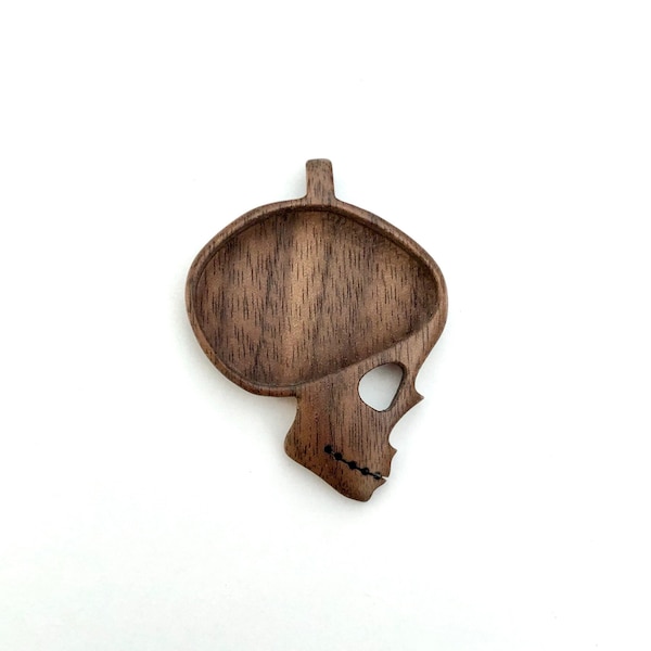 Skull pendant setting - Fine finished hardwood - (SP10)