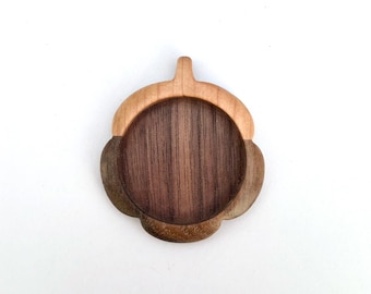 Flower - Original design finished hardwood pendant blank - Hardwood - 30 mm cavity