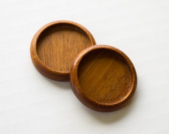 Mixed media bezel trays hardwood finished - Mahogany - 25.5 mm cavity - (Z253c-M) - Set of 2