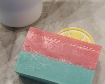 Watermelon Refresher Triple Butter Soap, Glycerin Handcrafted Soap, Watermelon Lemonade