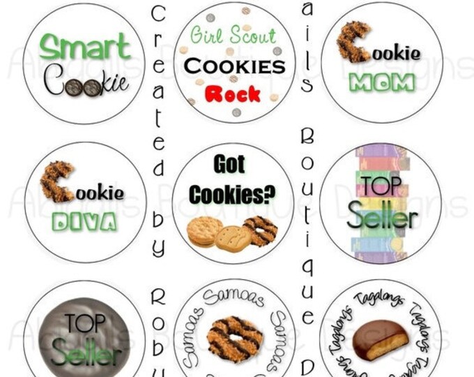 Girl Scout Inspired Bottle Cap 4x6 Image Sheet - Etsy