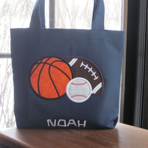 SACOLA TOTE Bolas esportivas personalizadas e projetadas para crianças pequenas ou grandes