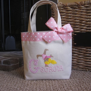 BOLSA DE MANO Gimnasta Cutie Bolso de mano personalizado y diseñado para niños pequeños o grandes