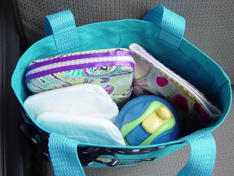 CRAYON TOTE Bag Personalized Toddler or Big Kid Tote WITH Crayon Pocket You choose the Applique