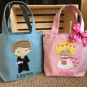 TASCHE Blumenmädchen oder Ringträger Nach Maß und personalisiertes Kleinkind oder großes Kind Tasche