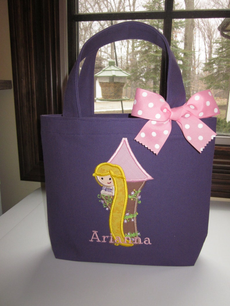 TOTE BAG Rapunzel Personalized Toddler or Big Kid Tote