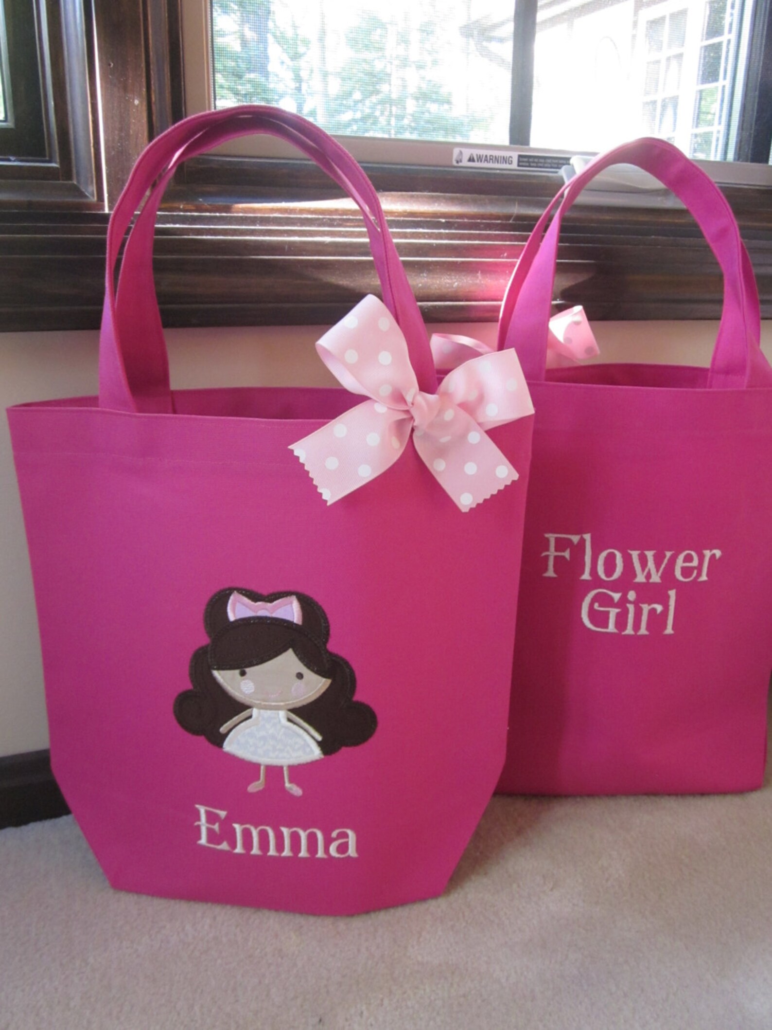 TOTE BAG Girly Girl Custom Designed and Personalized Toddler Etsy