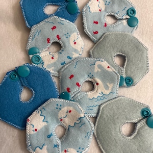 SMALL 2.5&quot; Gtube Pads, Tubie pads, G Tube button feeding tube covers, Absorbent pads for feeding tube