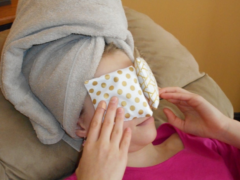 warm eye compress using a sock and rice warm eye compress using a sock and rice