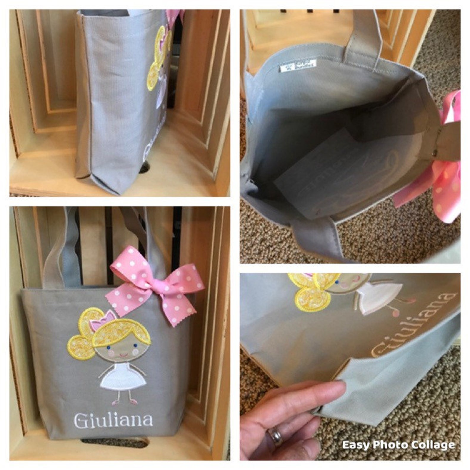Quilted Luggage Tote Bag - Ballet main image 1