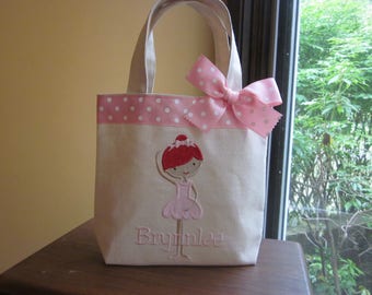TOTE BAG Darling Ballet Dancer Toddler or Big Kid Dance Bag