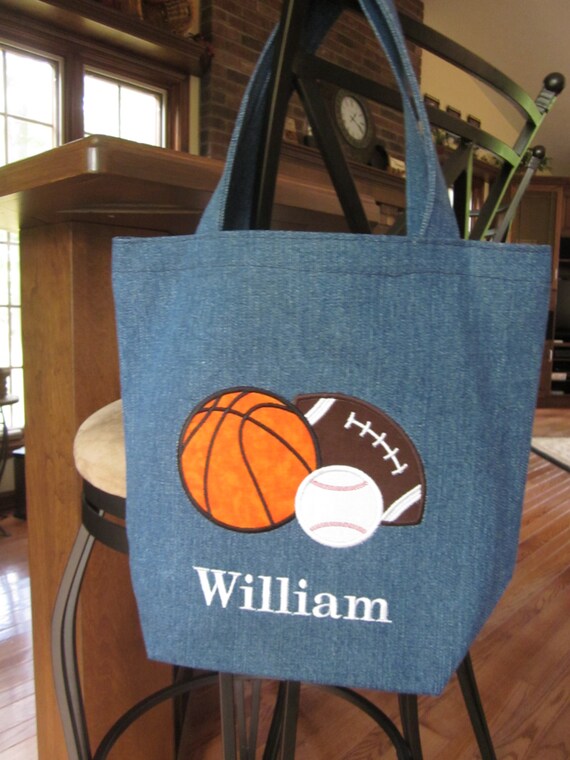 TOTE BAG Soccer Ball Personalized Toddler or Big Kid Tote