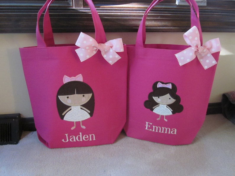 TOTE BAG Girly Girl Custom Designed and Personalized Toddler Etsy