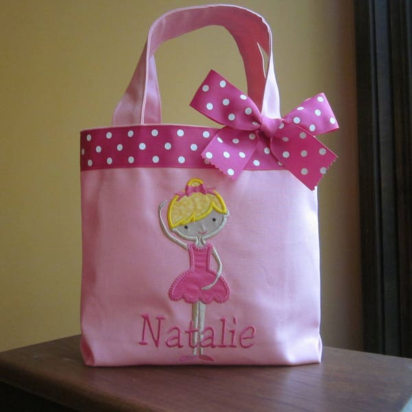 TOTE BAG Darling Ballet Dancer Toddler or Big Kid Dance Bag