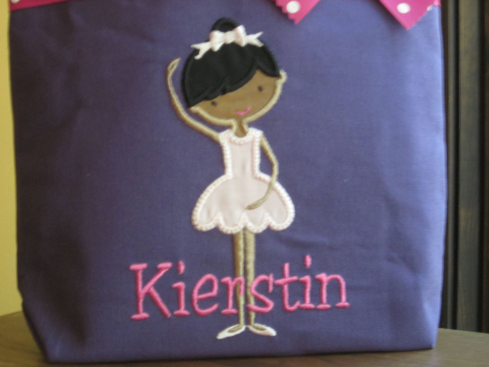 tote bag darling african american ballet dancer toddler or big kid dance bag