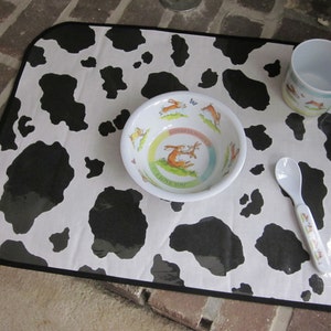 SAMPLE SALE Child's Washable Vinyl Covered Placemat