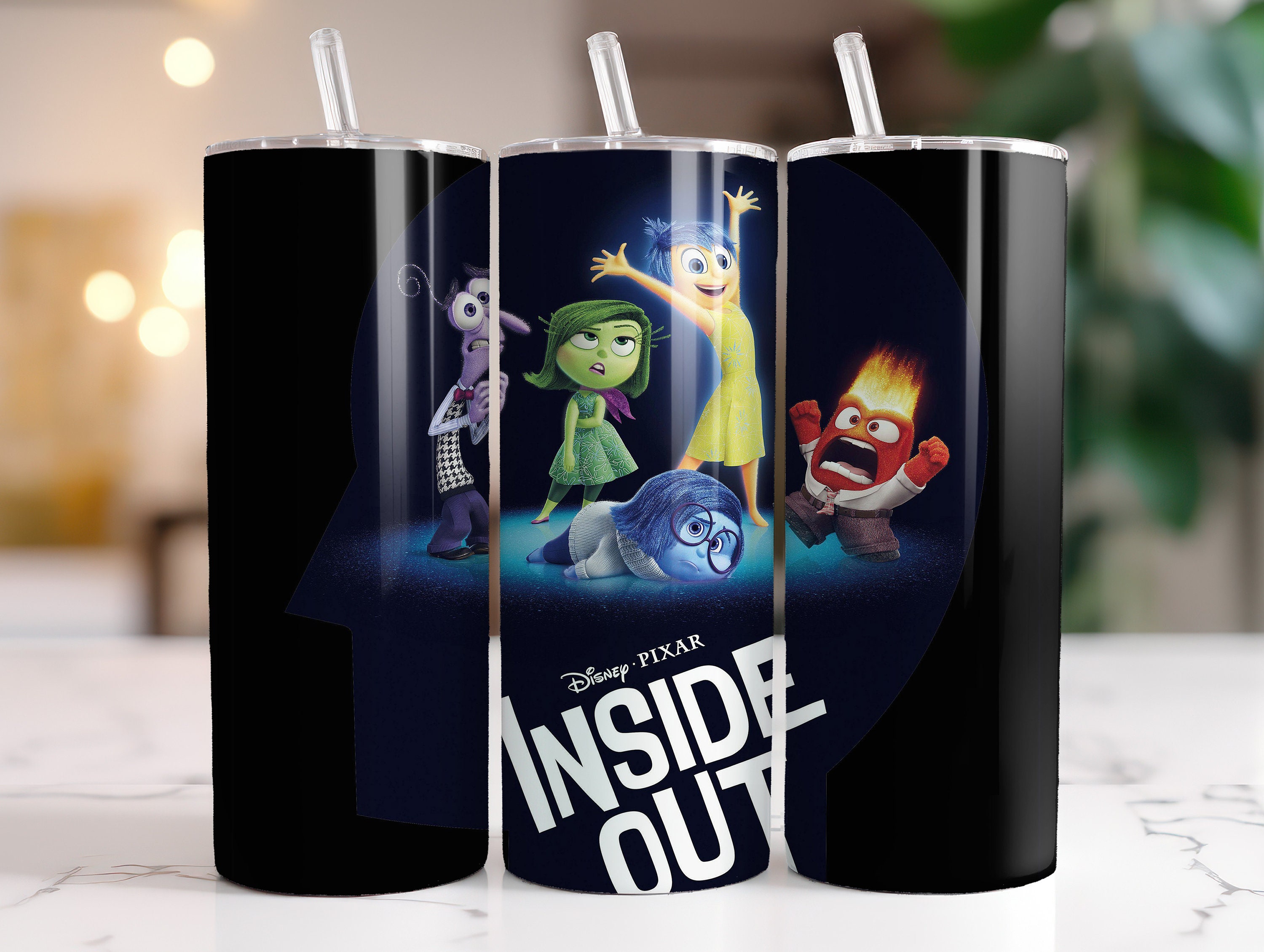 Inside Out Tumbler Wrap, Instant Download 20oz Inside Out 2 Tumbler PNG ...