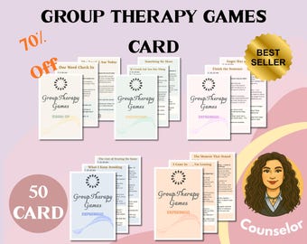 Gruppentherapie-Aktivitäten fordert 50 Therapeutische Eisbrecher auf, Fragen, Übungen für Ratgeber LPC LCSW Gruppentherapie-Sitzungs-Tools